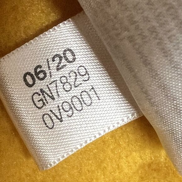 ADIDAS Hoodie Mens Medium Yellow Feel Cozy Pullover Sweatshirt Kangaroo Pouch - Picture 10 of 14